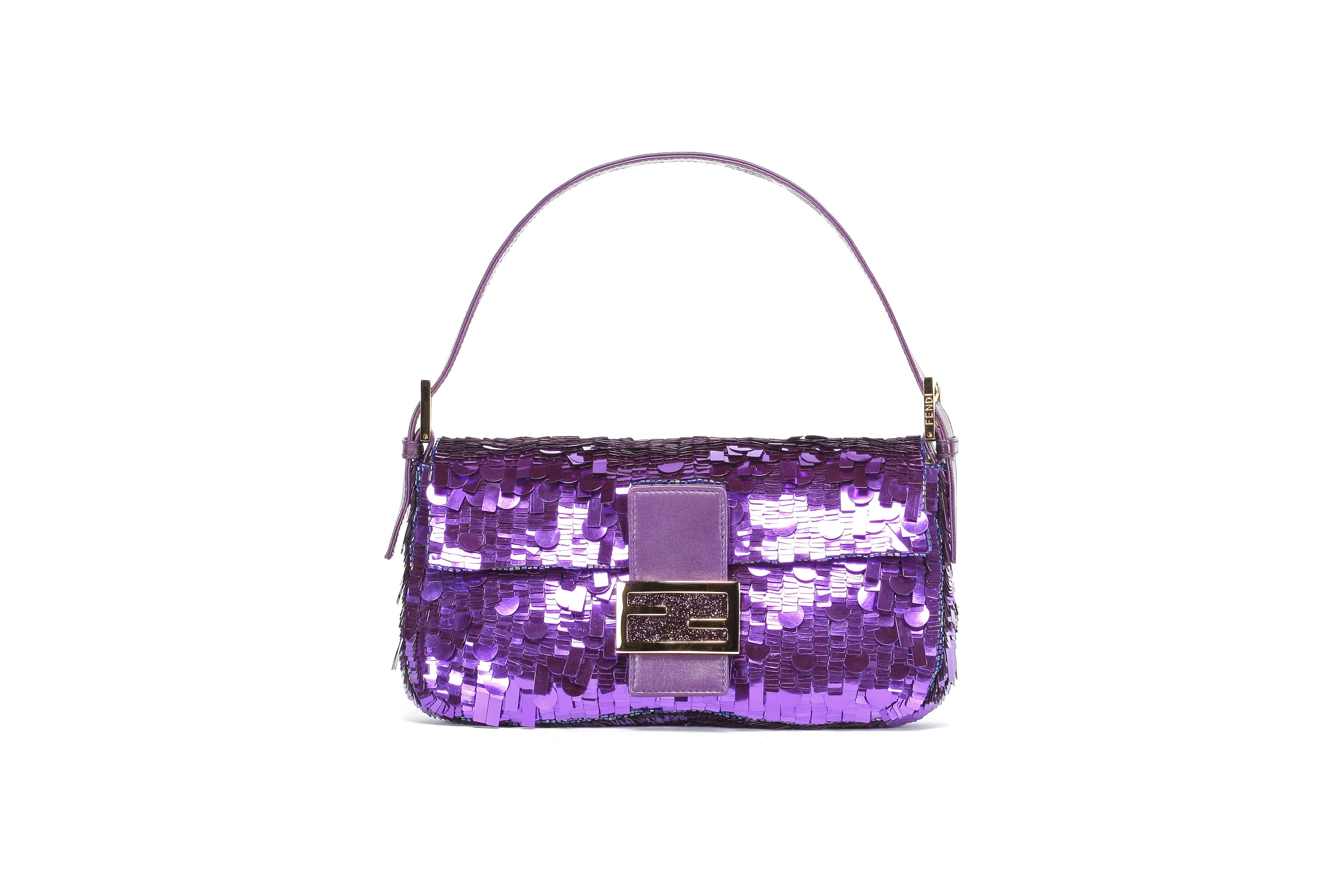 Fendi baguette lilac sale