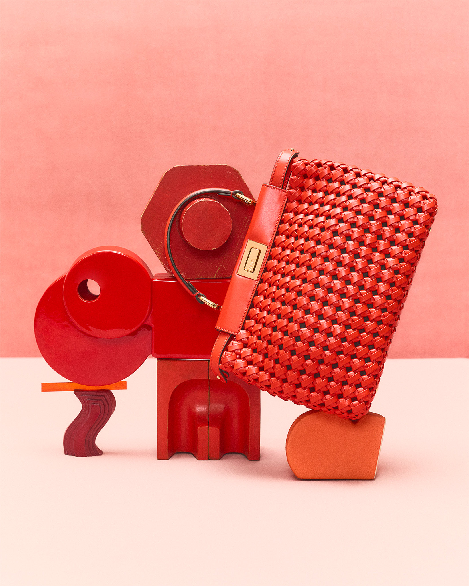 フェンディ☆マンマバケツト Mamma Baguette ラージ レザー グレー | Fendi