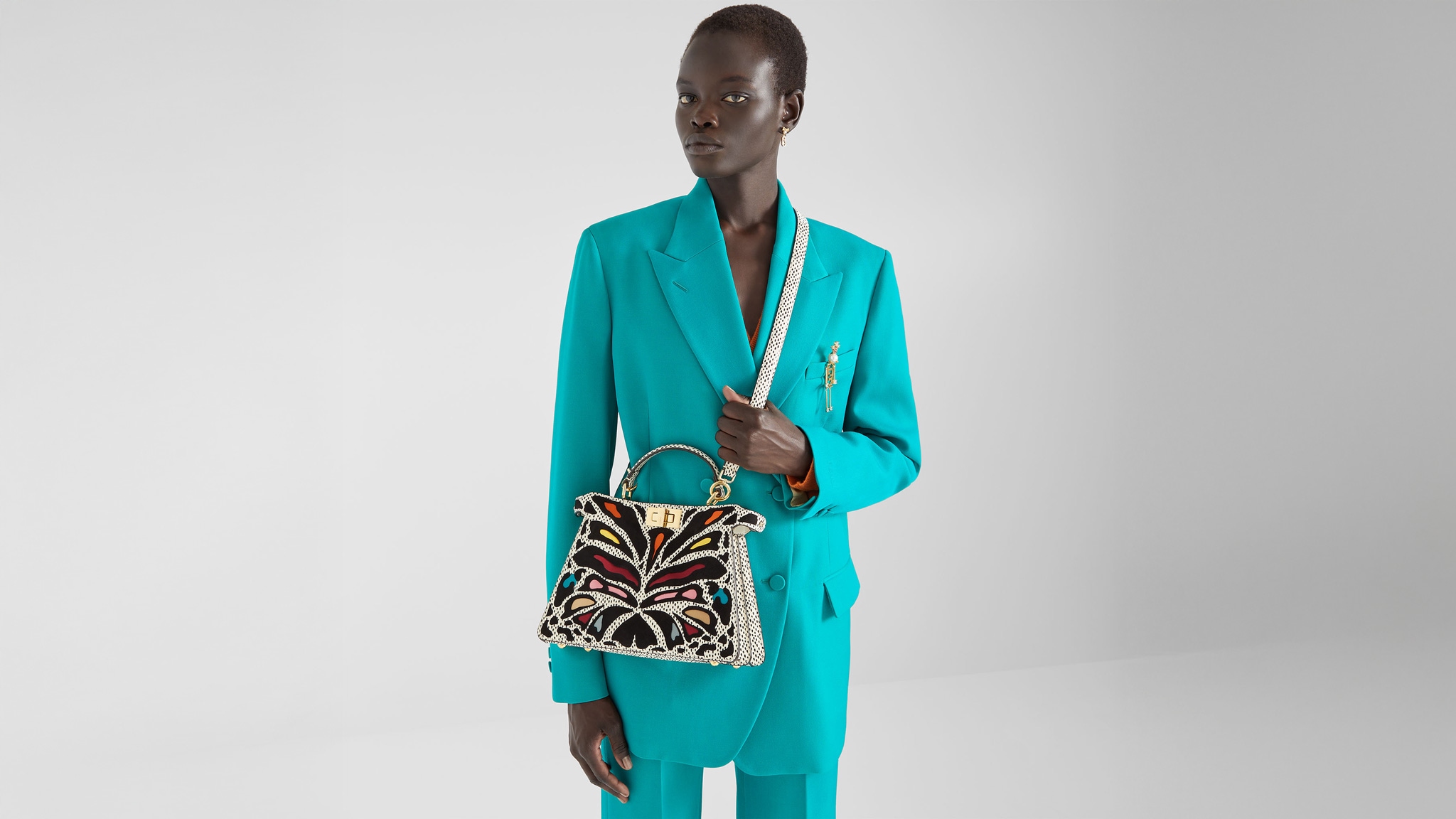 Card holder Precious skin Green | Fendi