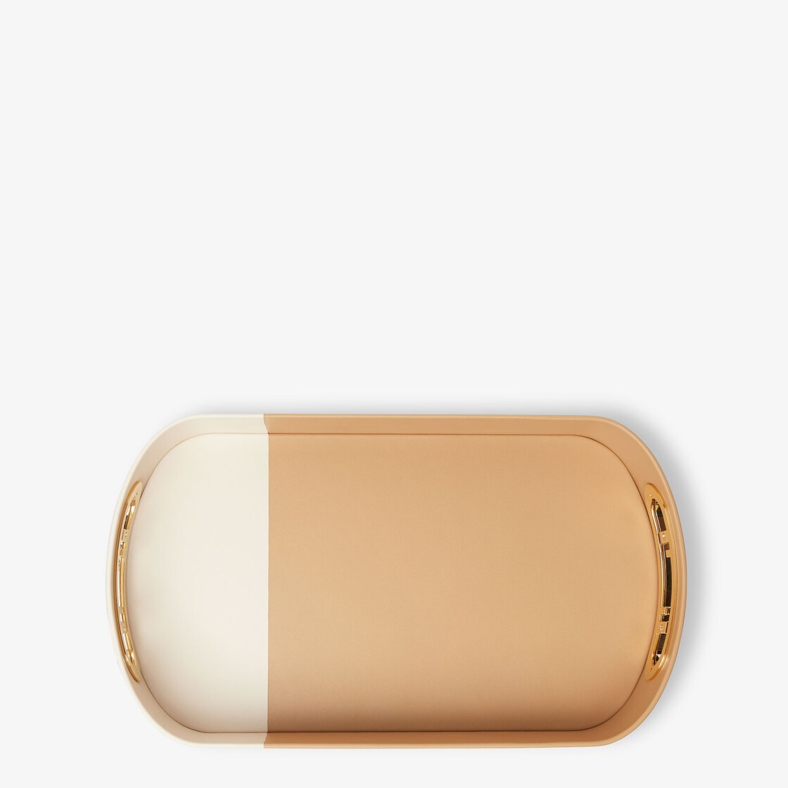 Fendi O'Lock Oval Tray - Multicolour nappa leather tray