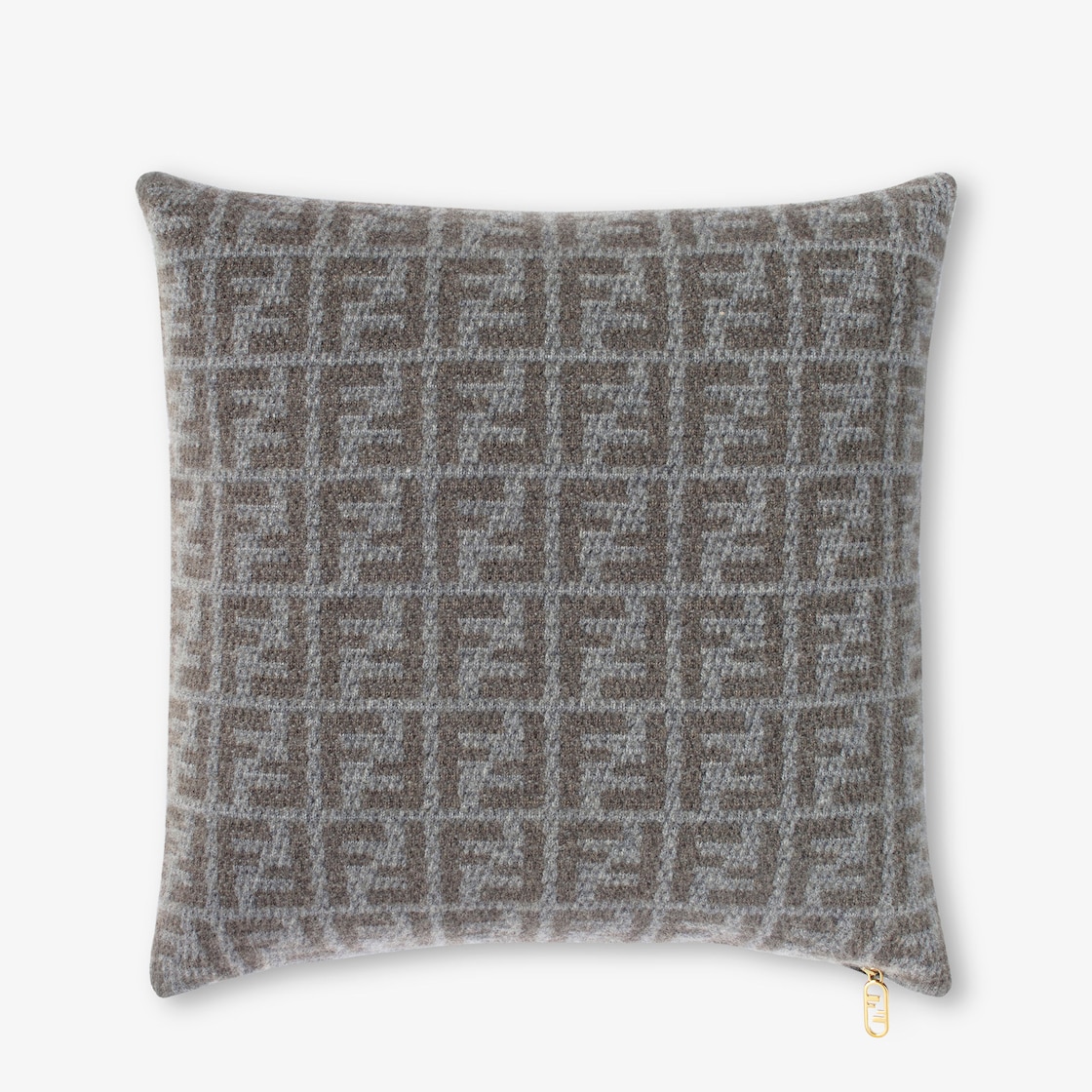 FF Cushion - Grey cashmere cushion | Fendi