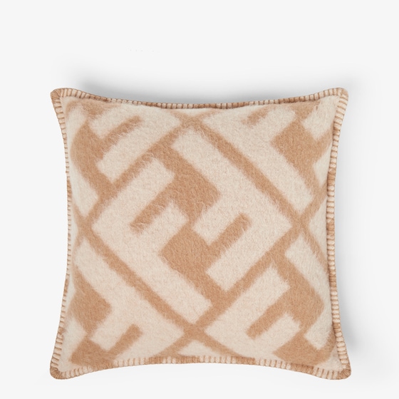Fendi Ff Cushion In Nude