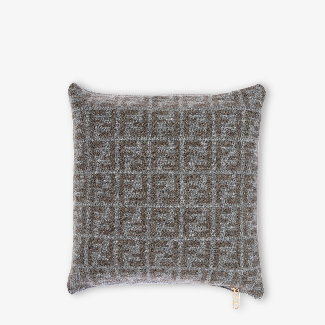 FF Cushion - Grey cashmere cushion | Fendi