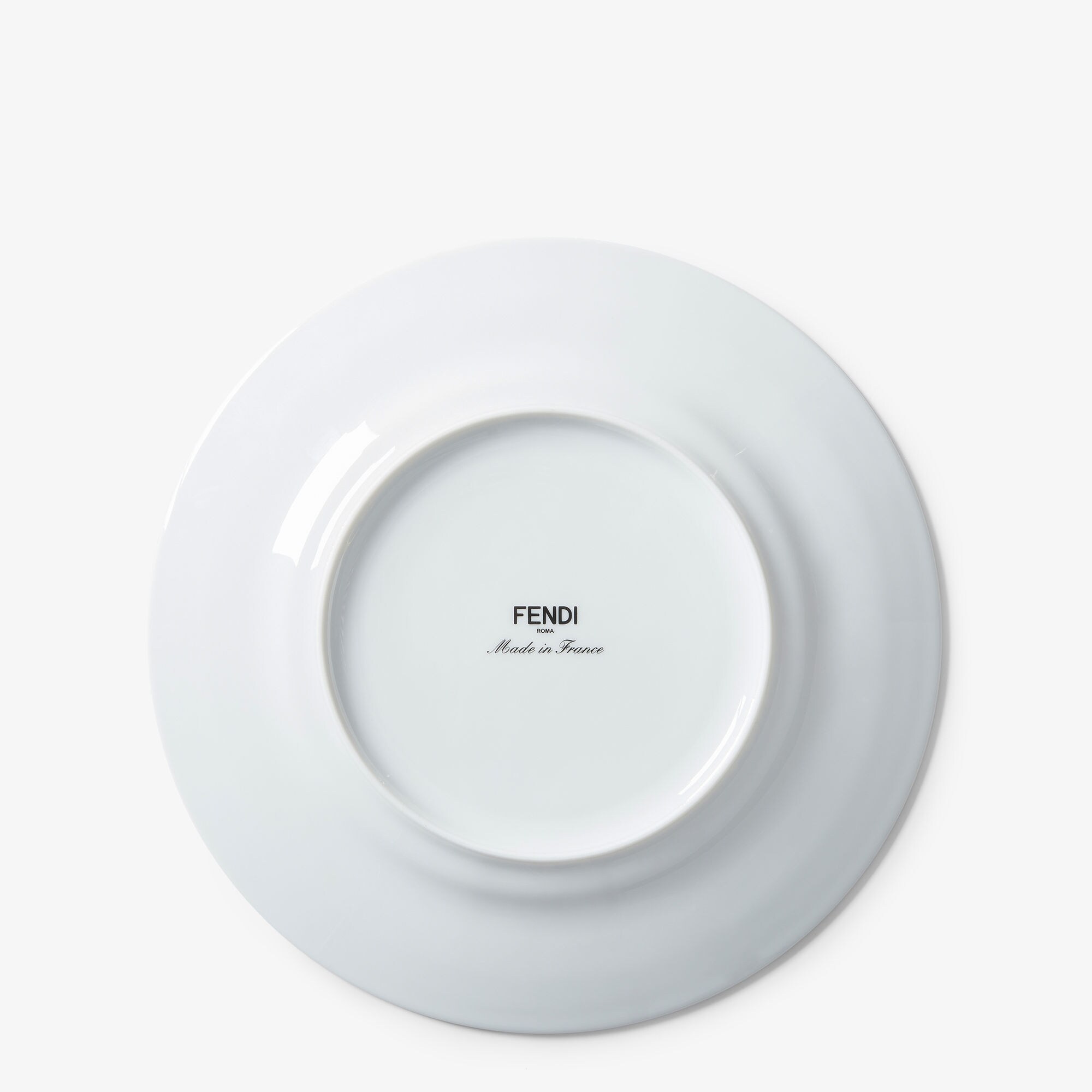 Set of Two Fendi O'Lock Plates - White | FENDI US