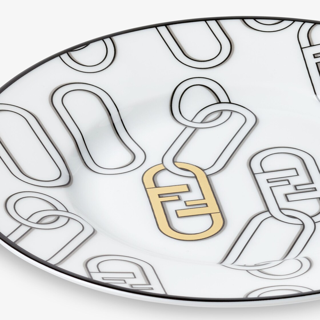 Set of two Fendi O'Lock Bread Plates