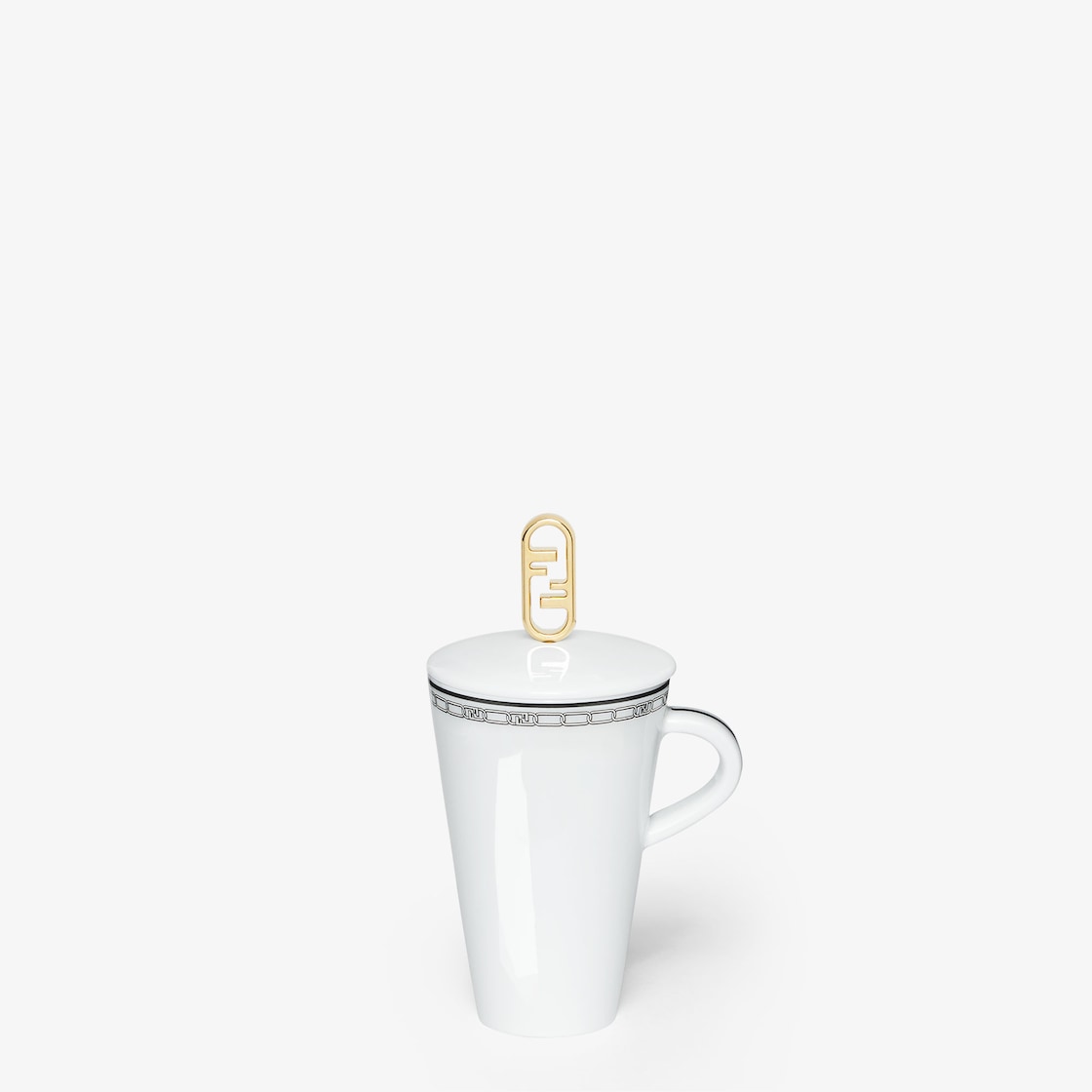 Fendi O’Lock Coffee Cup White - Image 2/5