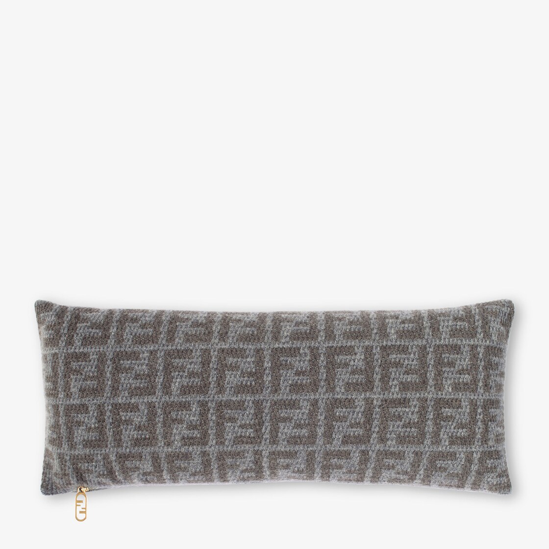 FF rectangular cushion - Gray cashmere cushion | Fendi