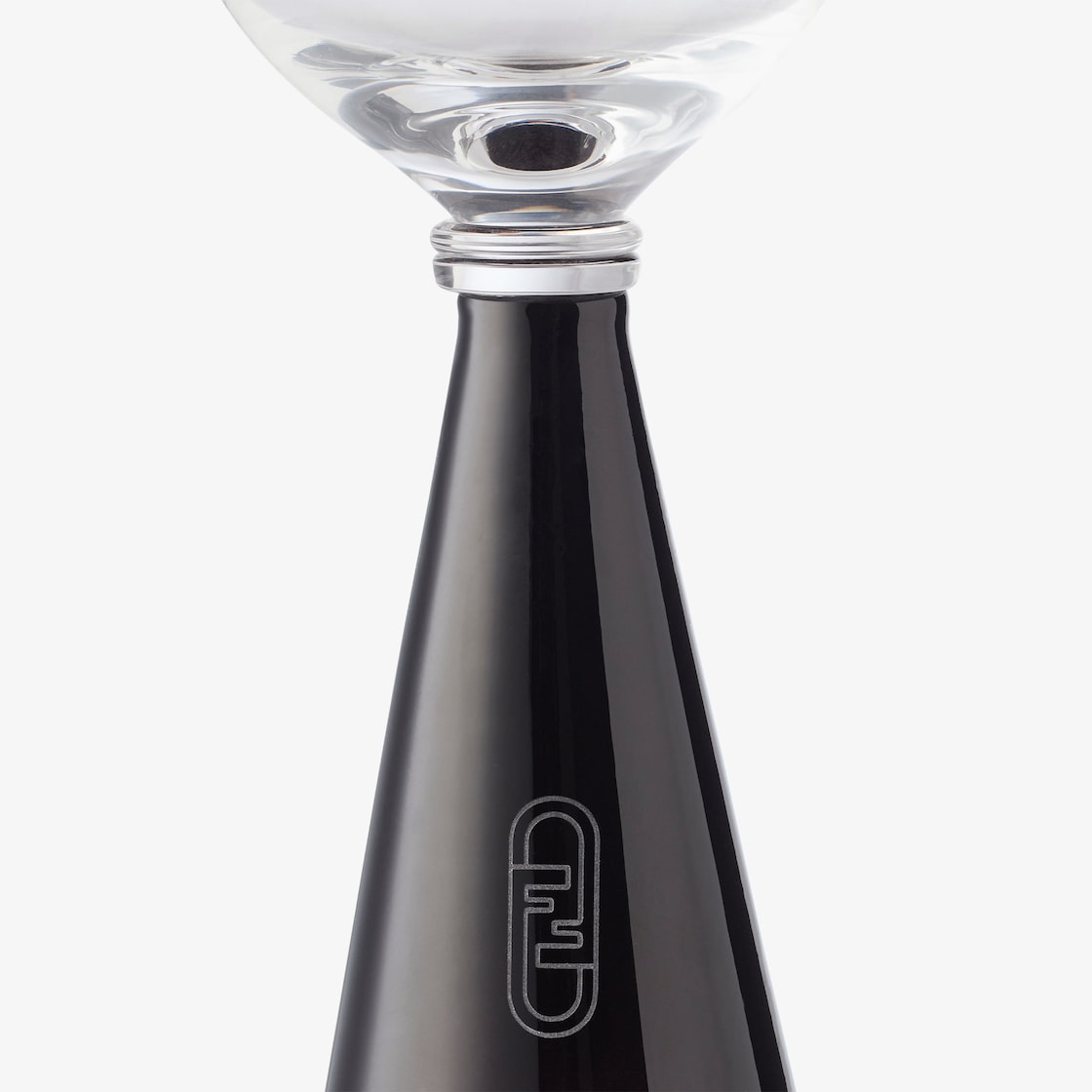 Fendi O’Lock Red Wine Glass Black - Image 2/2