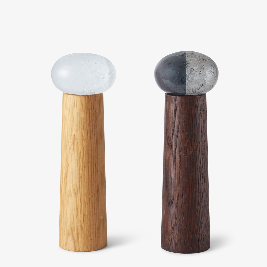 Fendi Roma Salt and Pepper Set - Wood and glass salt and pepper mill