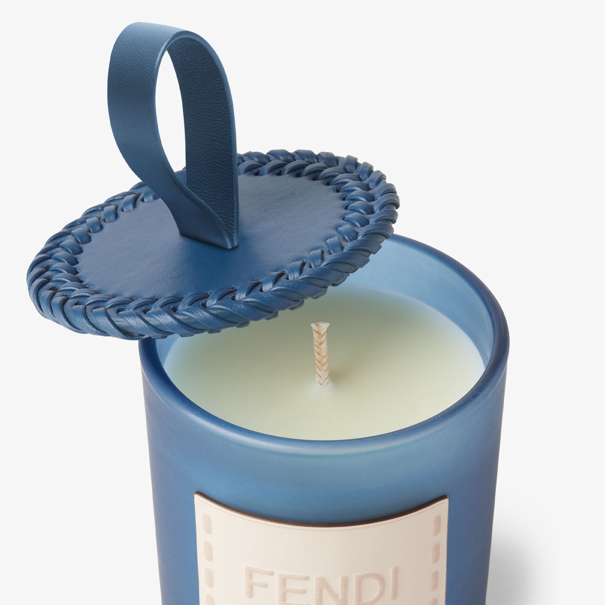 Fendi Roma Candle Glass Blue Fendi