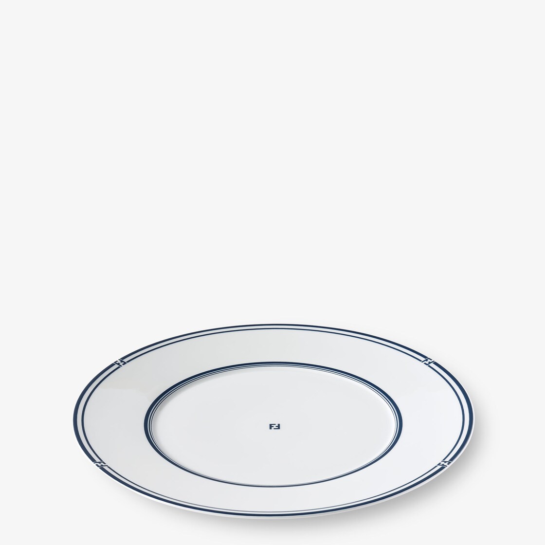 Set of Two FF Dinner Plates Porcelain Multicolour - Image 2/4