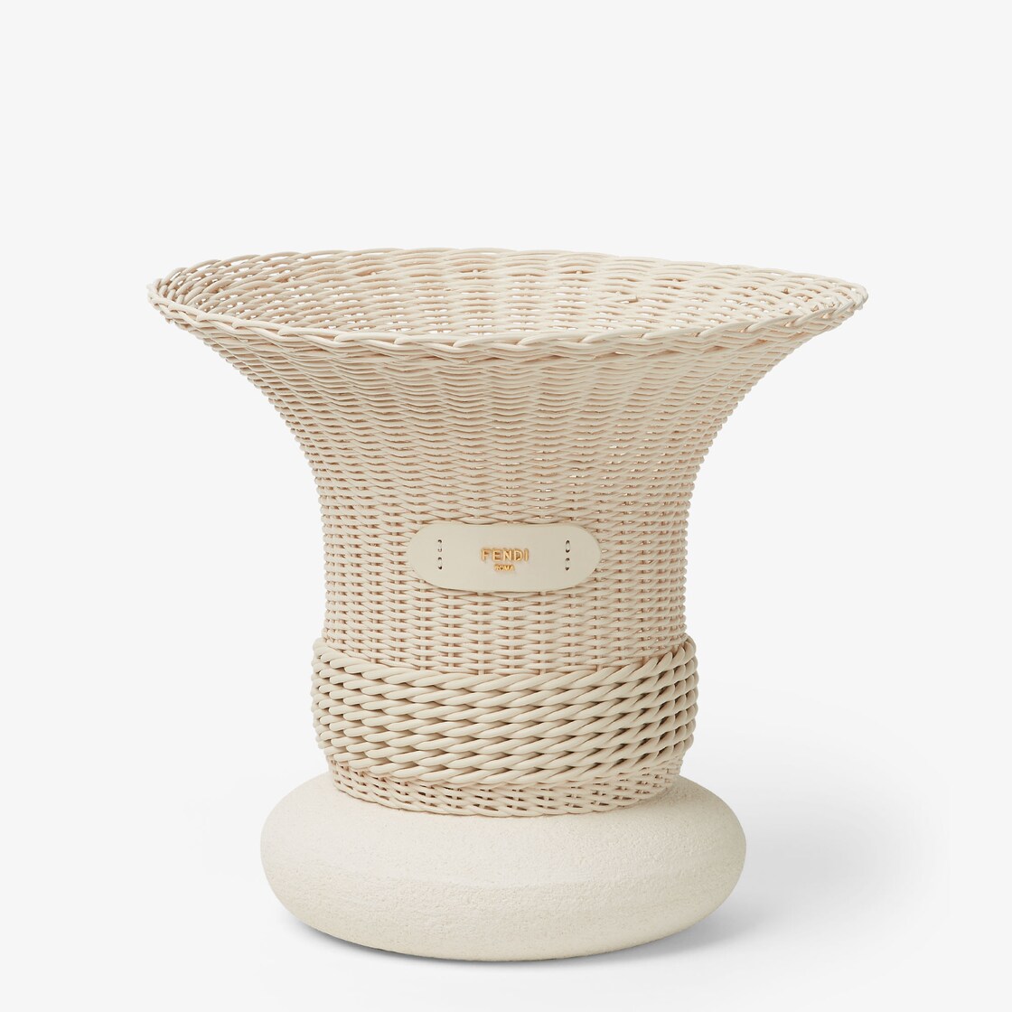 Fendi Roma Vase Small Fabric Beige - Image 1/3