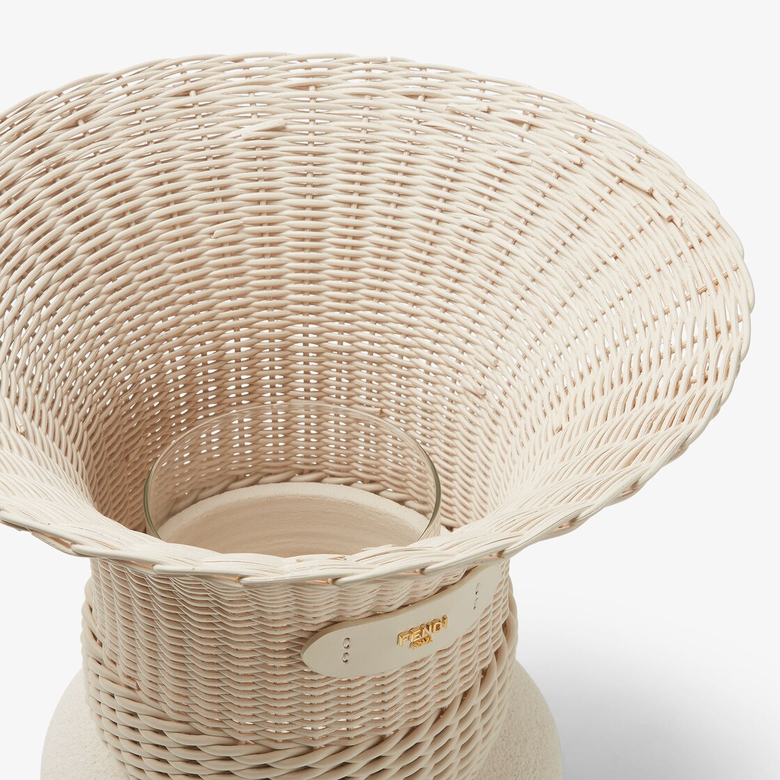 Fendi Roma Vase Small Fabric Beige - Image 3/3