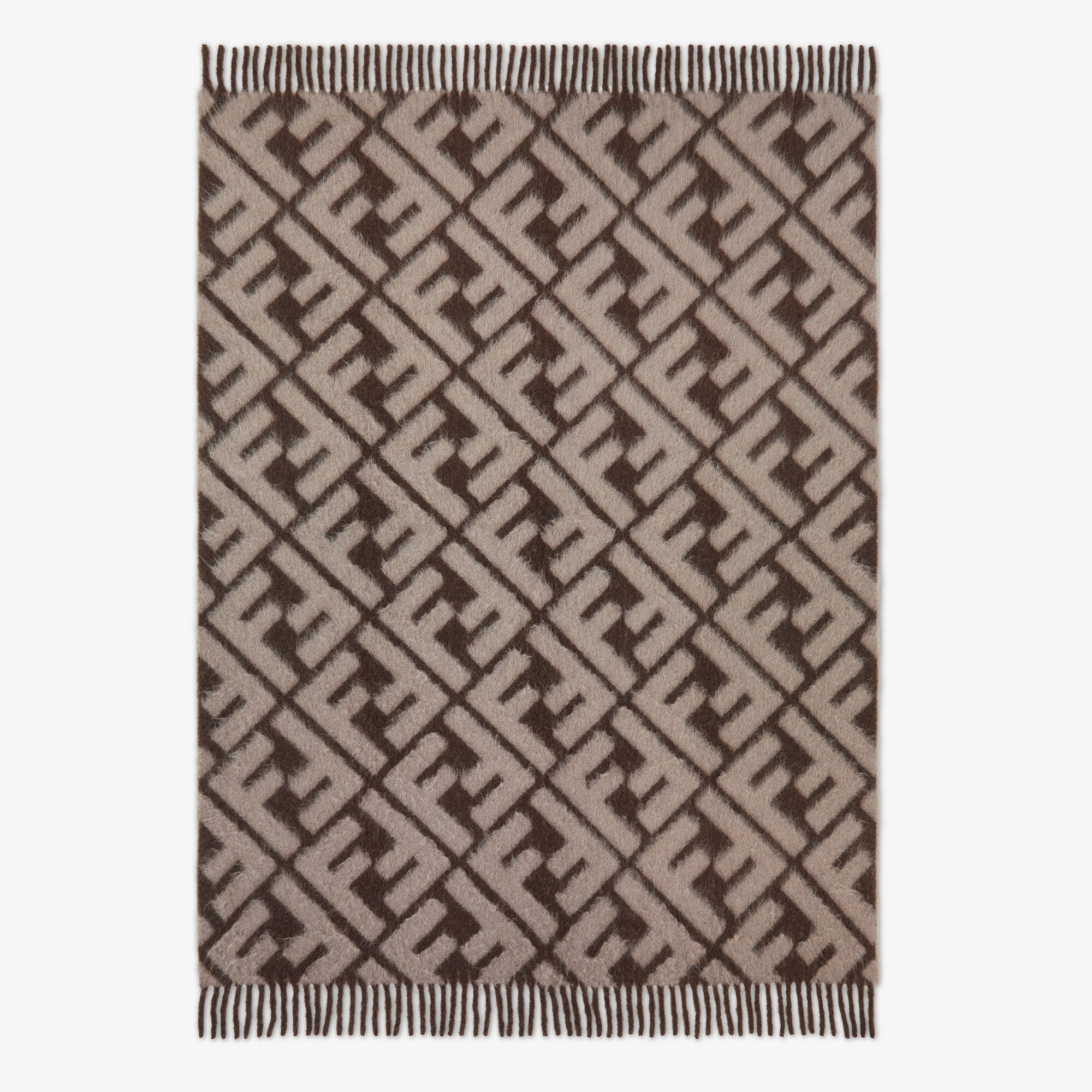 FFブランケット ウール ブラウン | Fendi