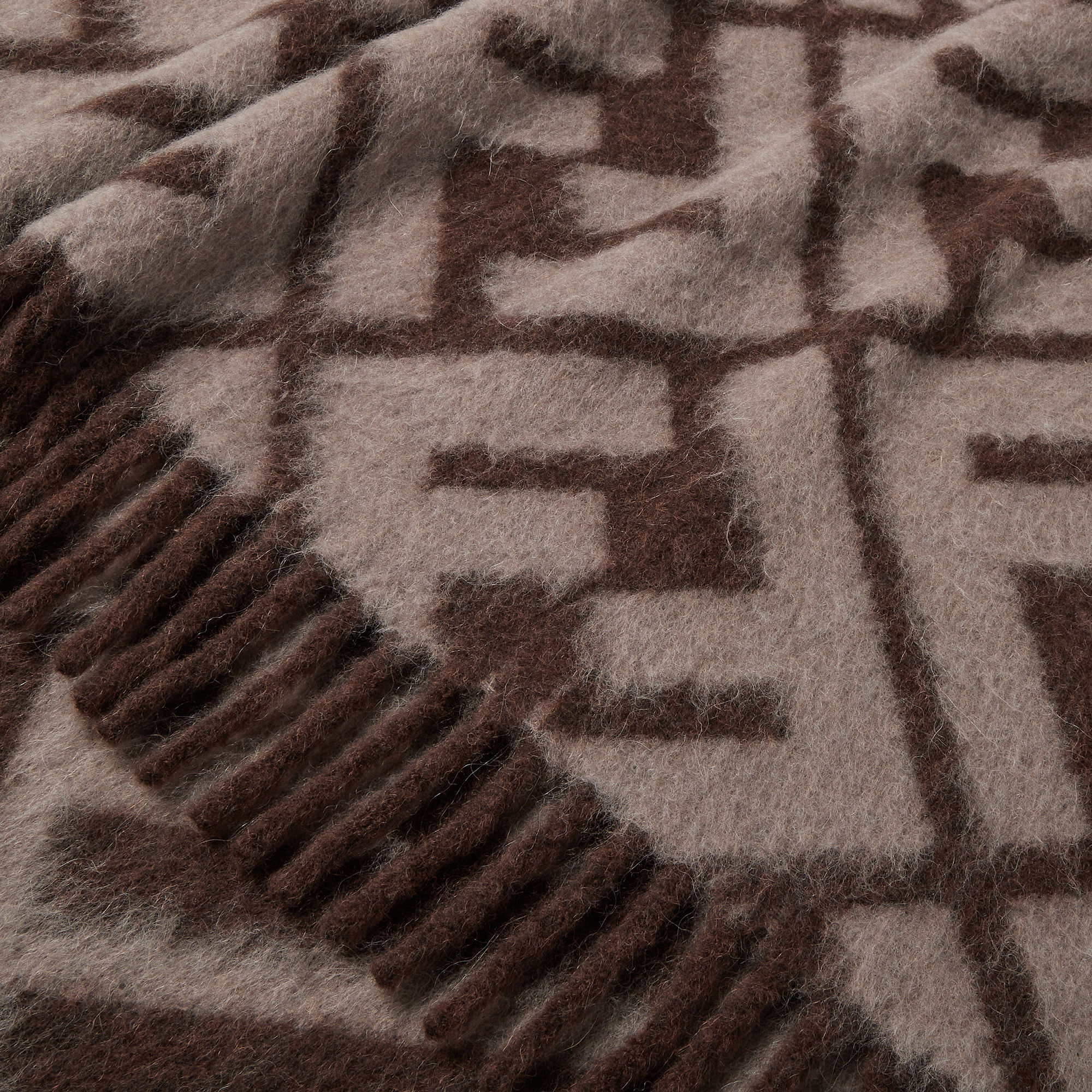 FF Blanket - Brown | FENDI US