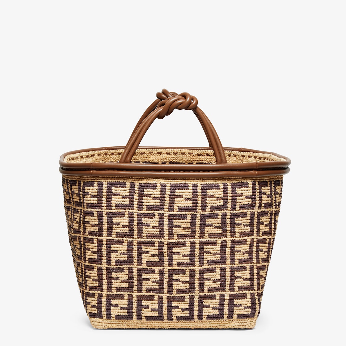 FF Rectangular Basket Raffia Brown - Image 2/3