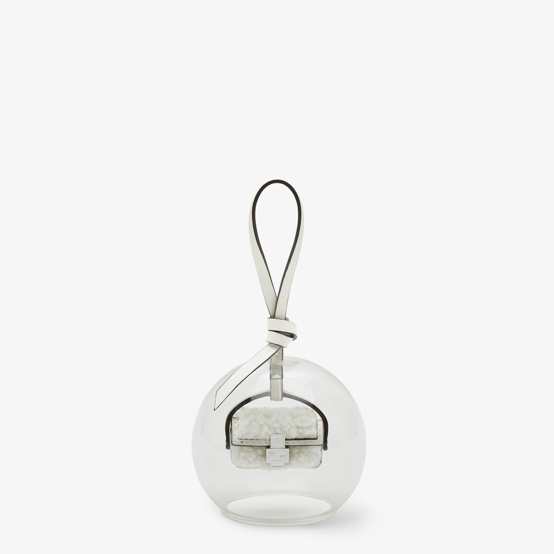 Baguette Christmas Bauble Glass White - Image 1/1