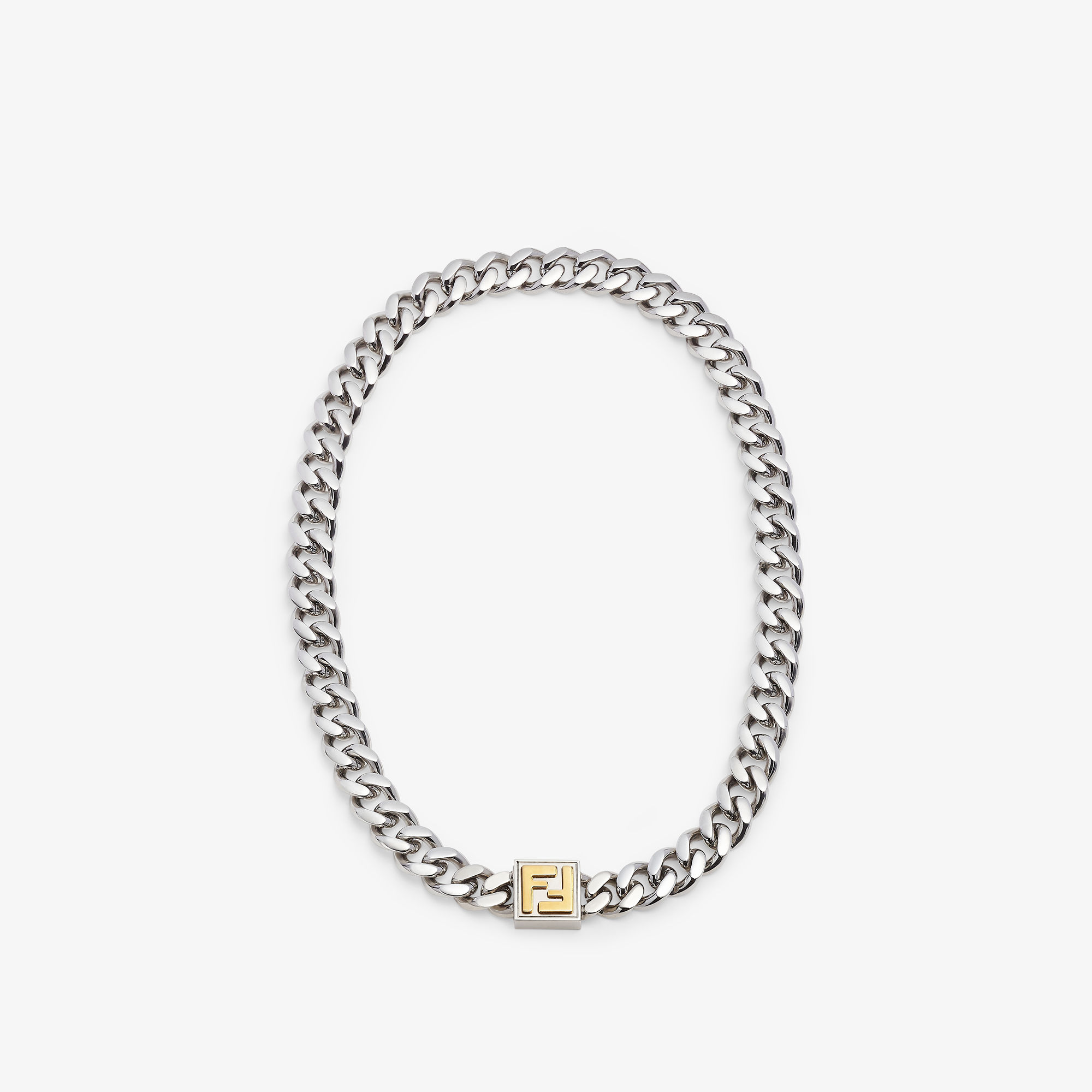 FENDI フェンディ　カフリンクス シルバー　フェイス silver925 楽天市場】フェンディ FENDI ネックレス シルバー メンズ 7aj743
