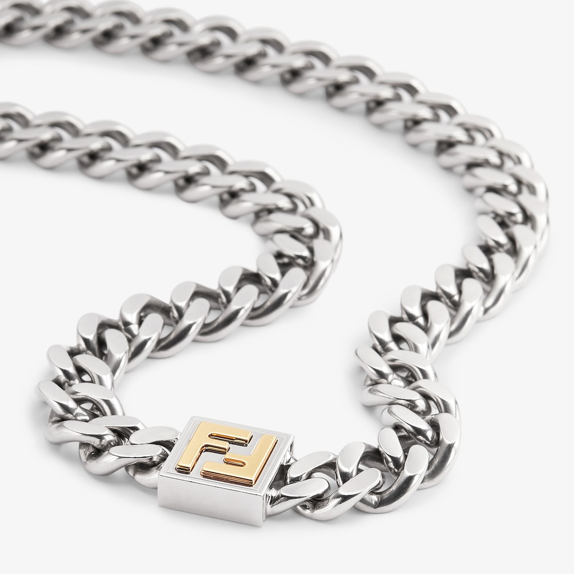 FF Necklace Silver and gold finish Silver and gold Fendi