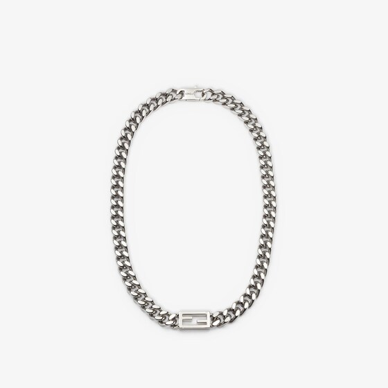 Fendi Chain link necklace fastened with small clip