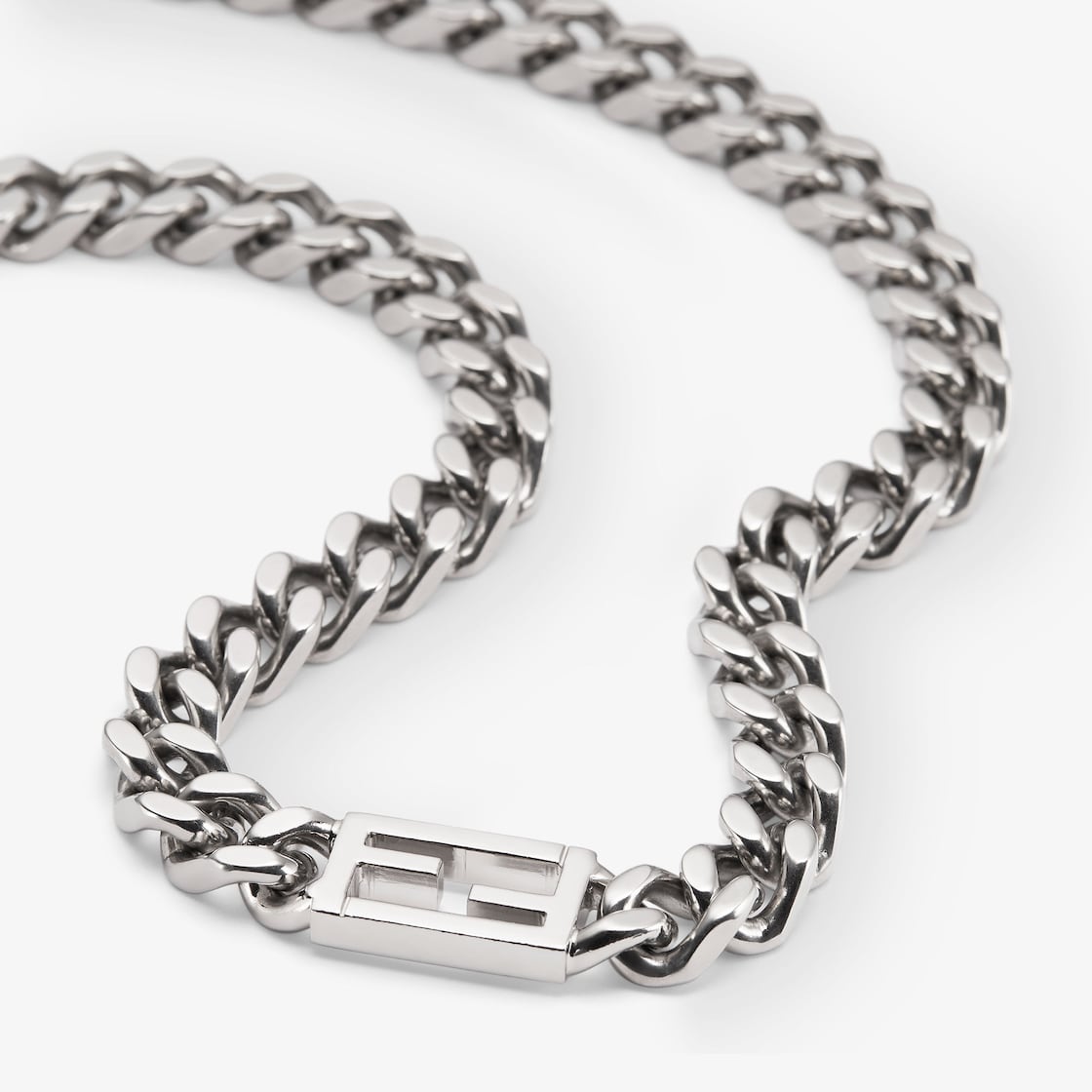 Baguette Necklace Silver finish Silver - Image 3/4