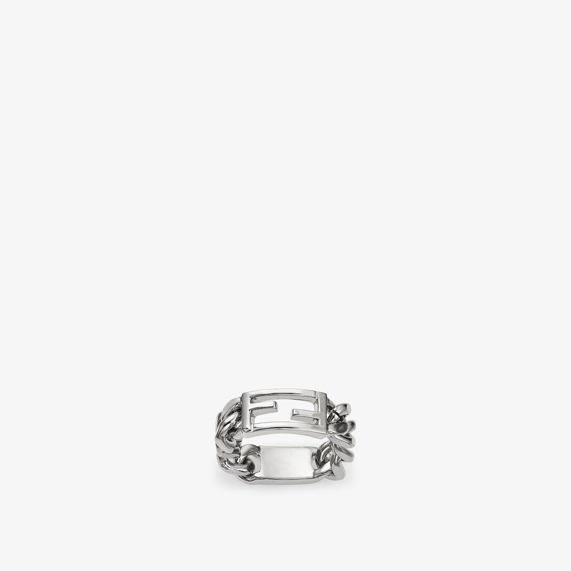 Bague Baguette Bague couleur argent Fendi