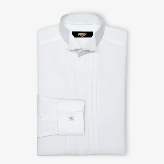 Fendi Cufflinks with FF motif made of metal with palladium finish | Thumbnail 2