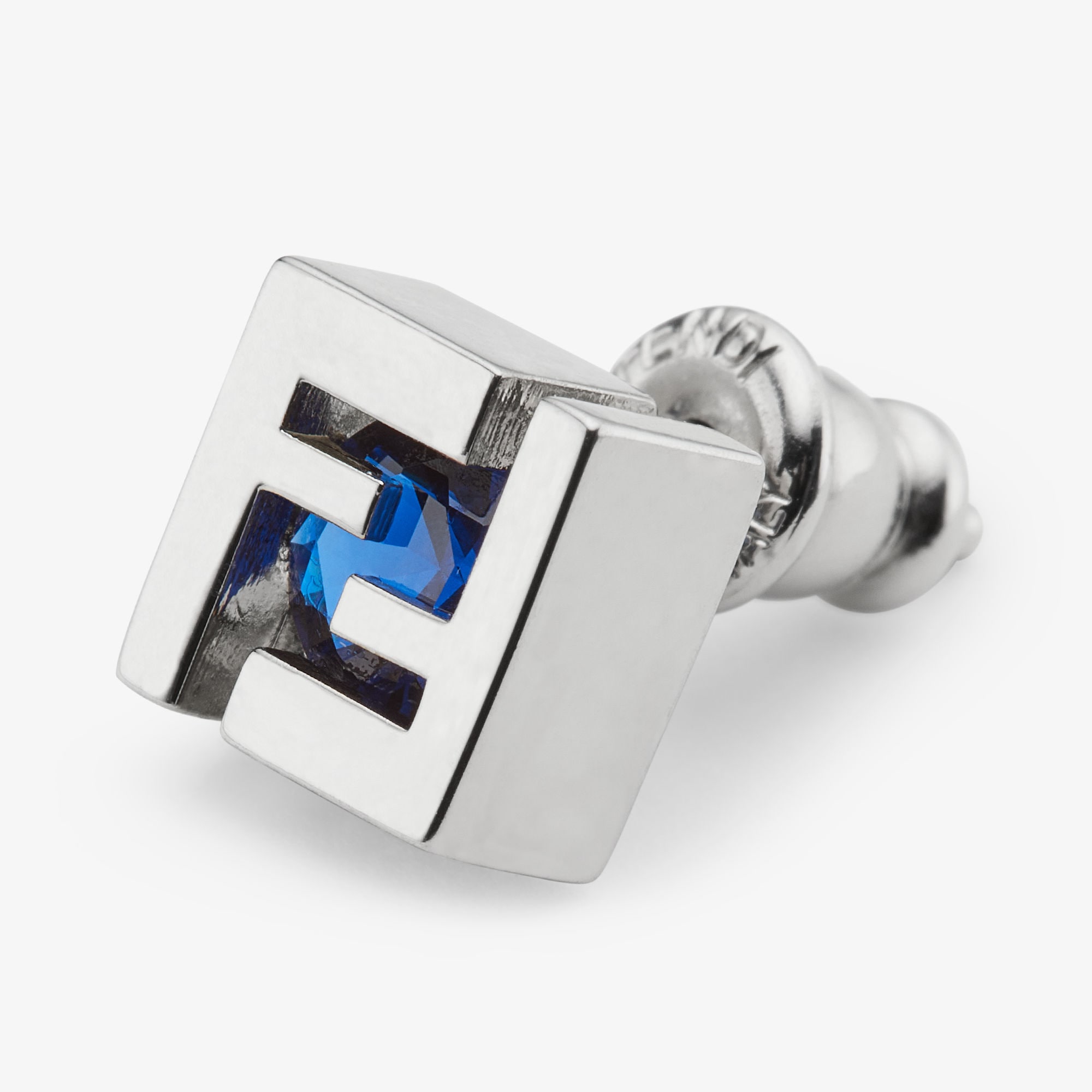 FFピアス シルバー仕上げ ブルー | Fendi FFピアス シルバー仕上げ ブルー | Fendi