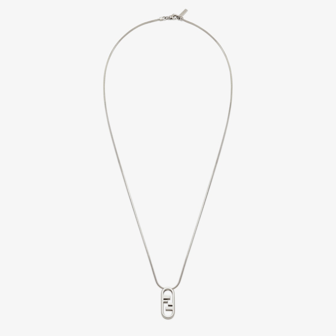 Fendi O'Lock Necklace - Silver-coloured necklace | Fendi