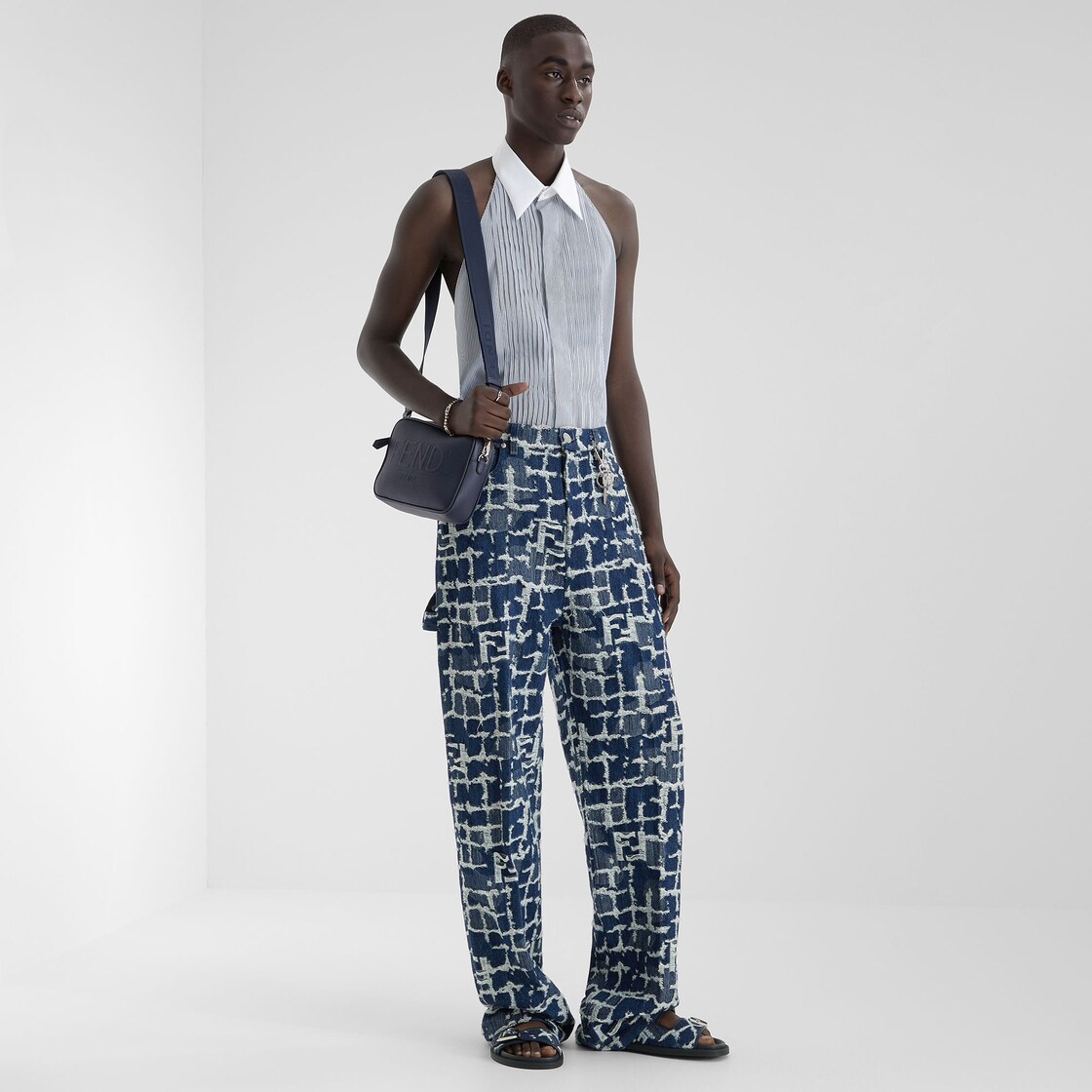 Fendi Checkered Trousers