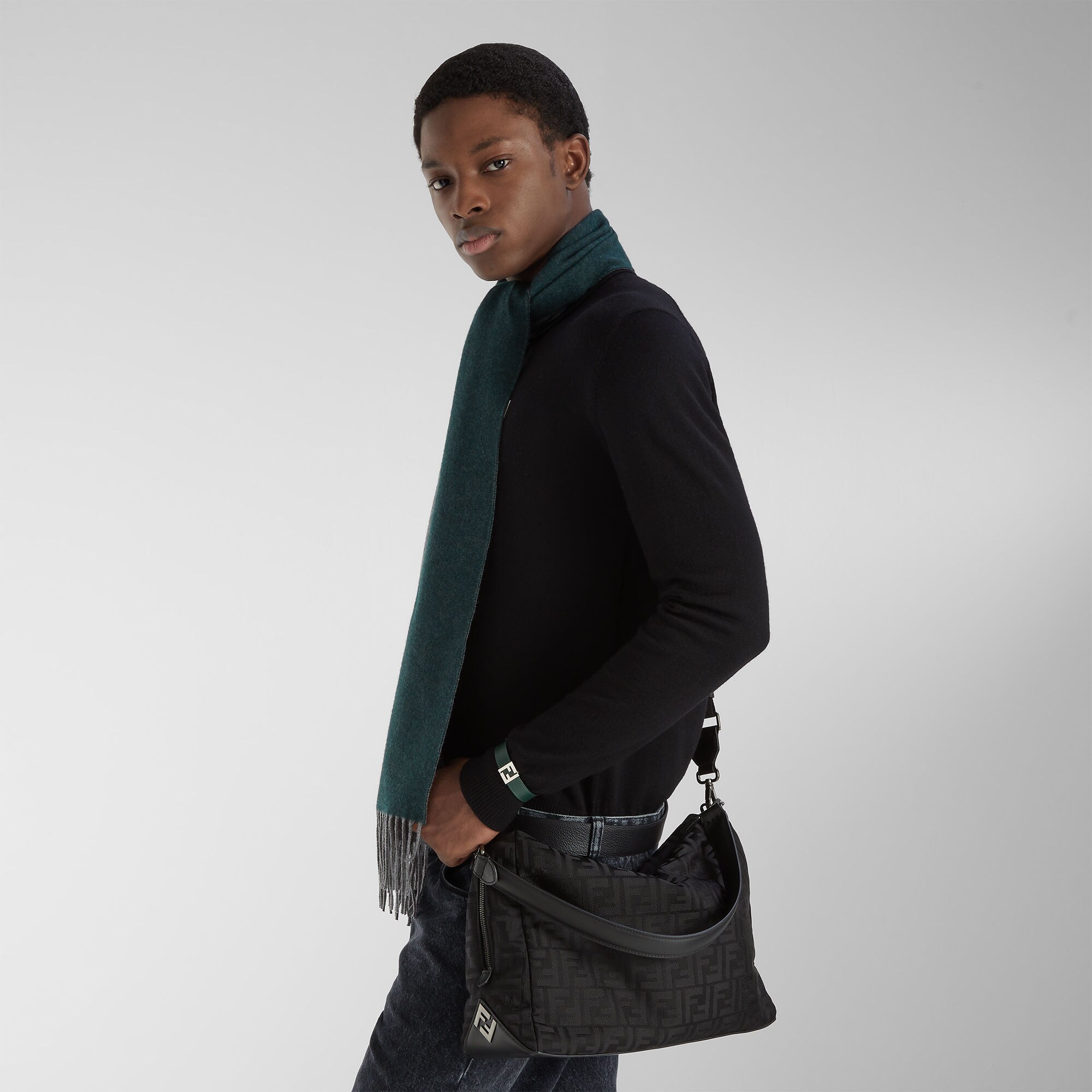 FF Bracelet Fabric Black | Fendi