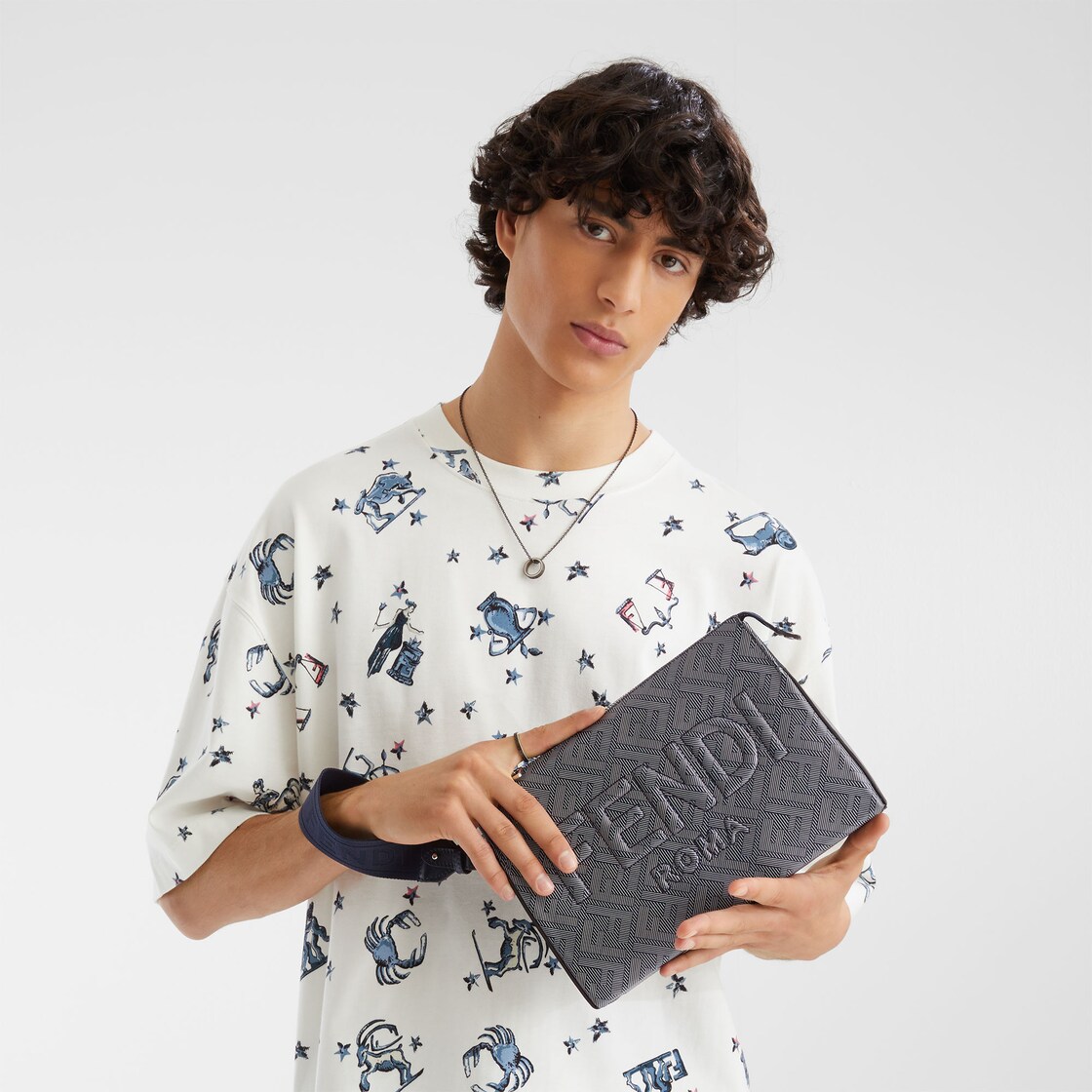 Fendi Romaリング ルテニウム仕上げ ルテニウム | Fendi