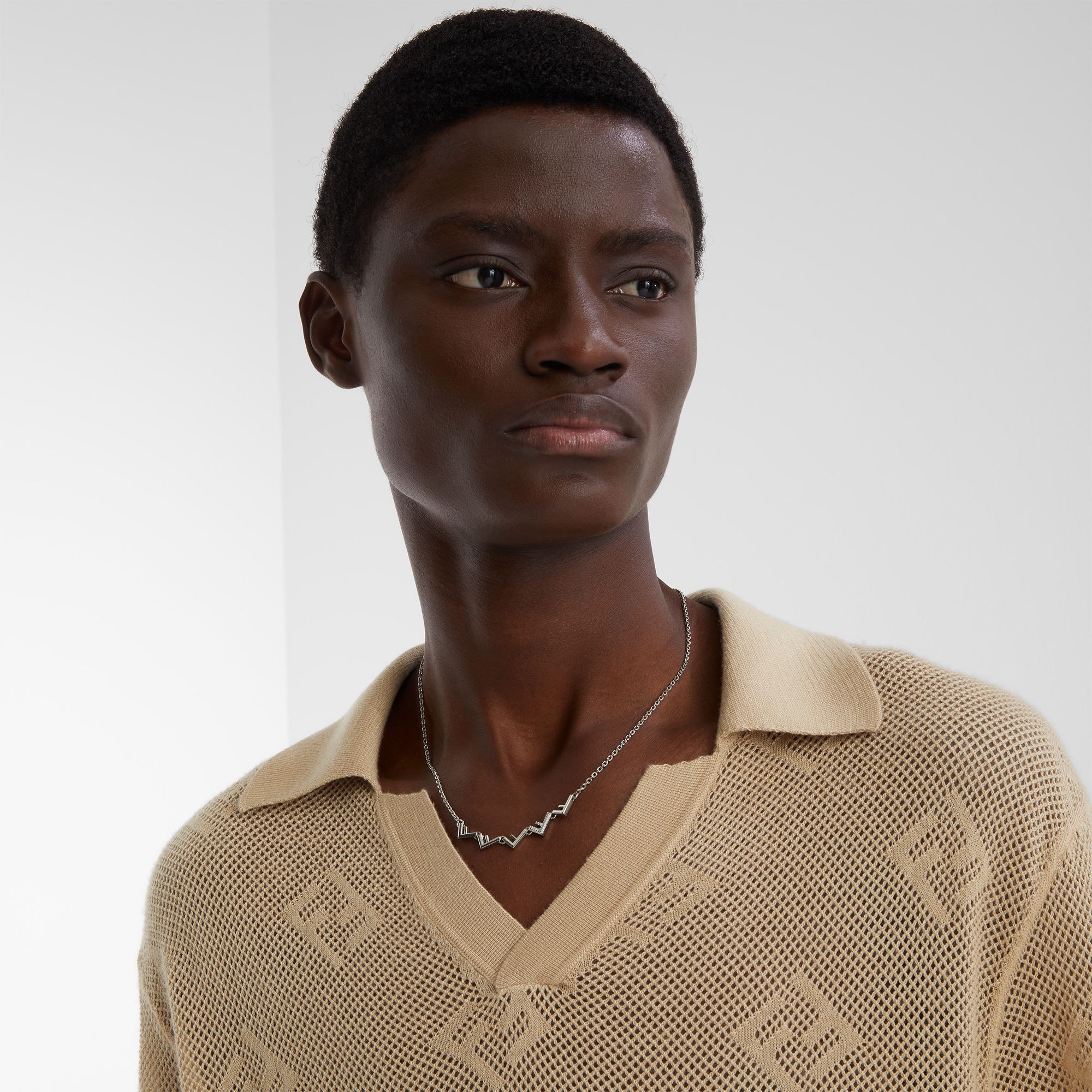 フェンディ ファイブ ネックレス シルバー仕上げ シルバー | Fendi フェンディ ファイブ ネックレス シルバー仕上げ シルバー | Fendi