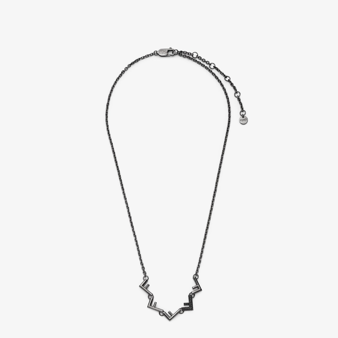 Fendi Five Necklace Ruthenium finish Black - Image 1/3