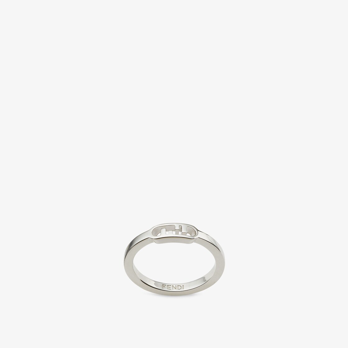 Fendi O'Lock Ring - Silver-colored ring | Fendi