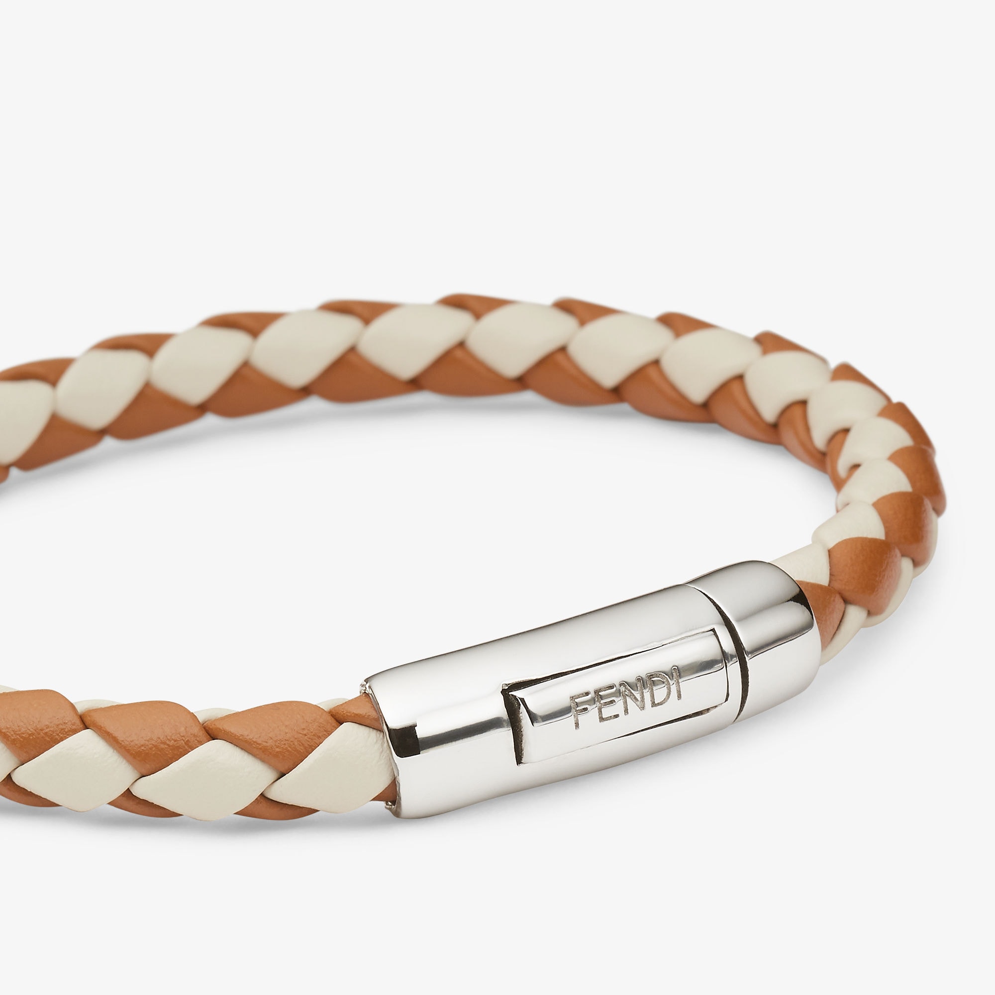 Fendi Bracelet Camellia coloured leather bracelet Fendi