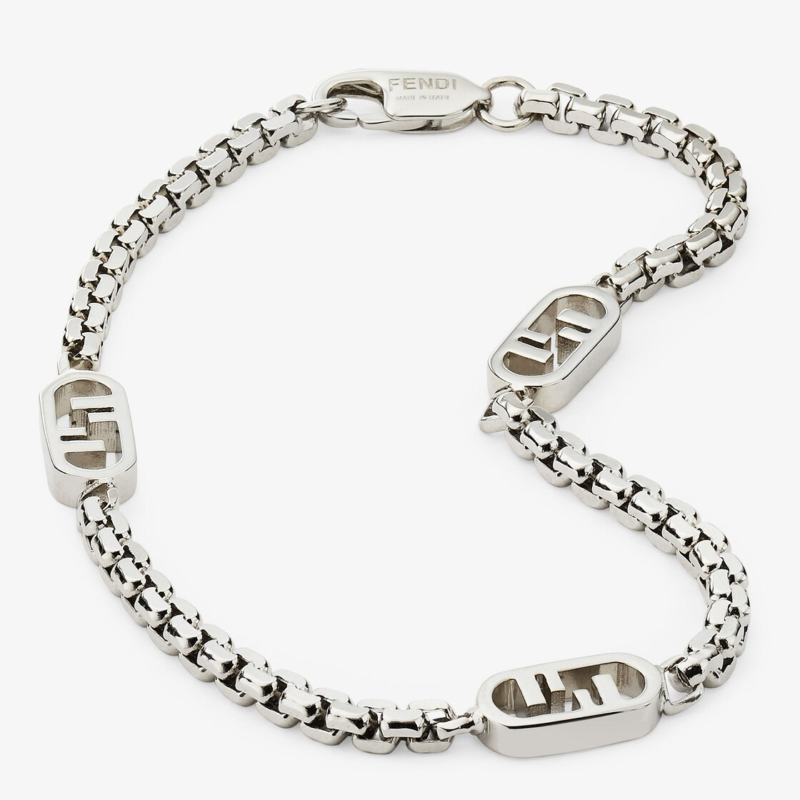 FENDI・フェンディオーロック ブレスレット銀色新品同様