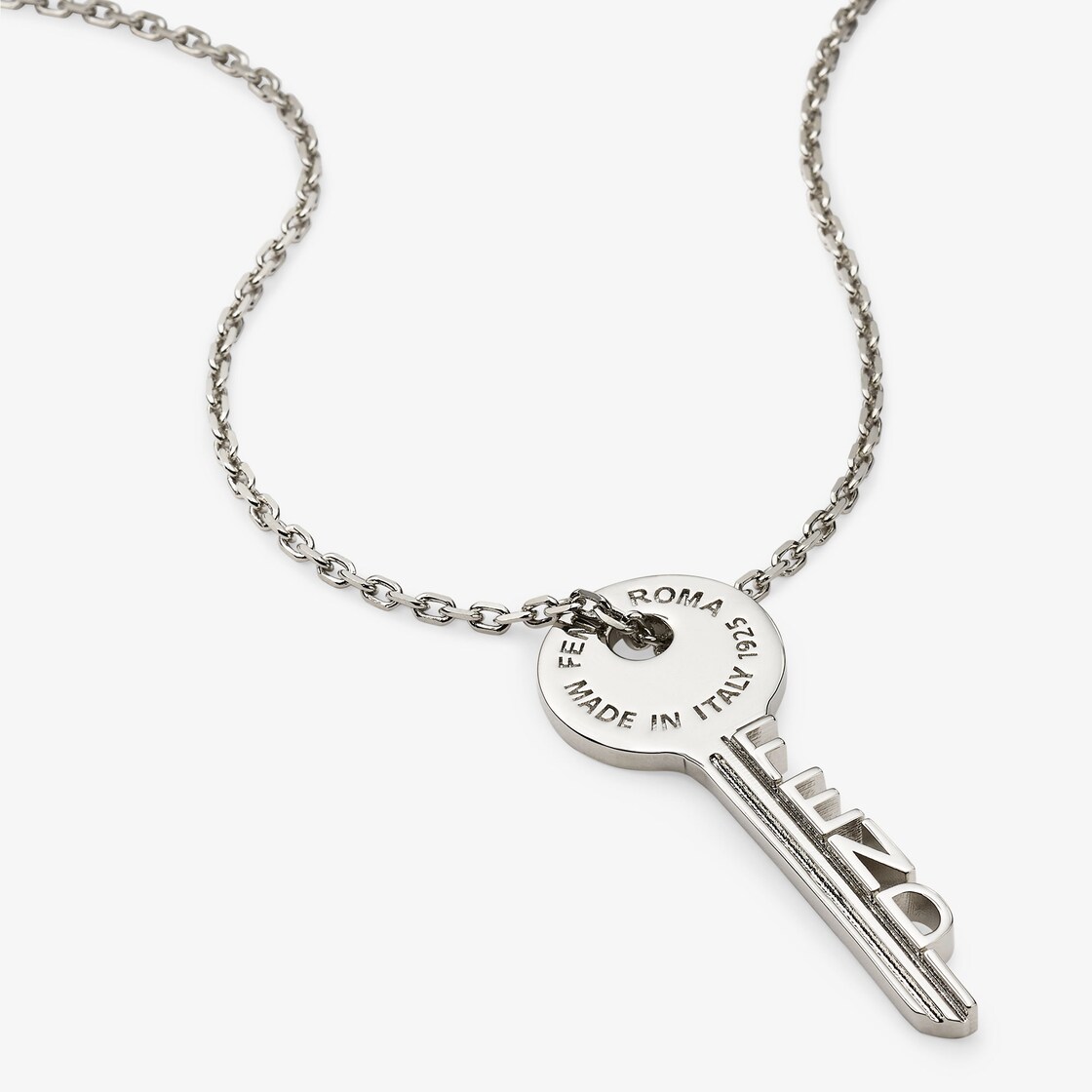 Silver deals fendi necklace