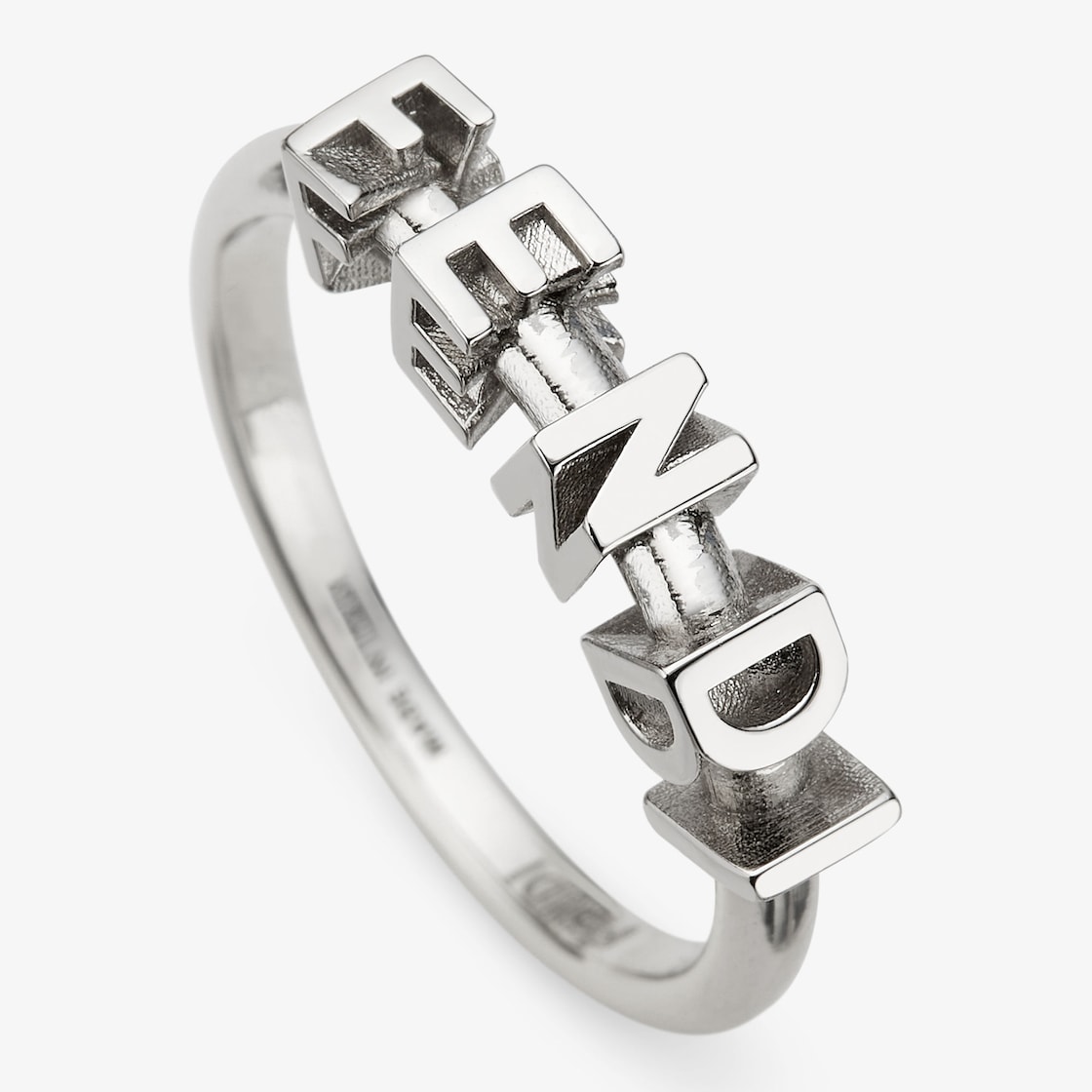 Bague fendi homme argent hot sale