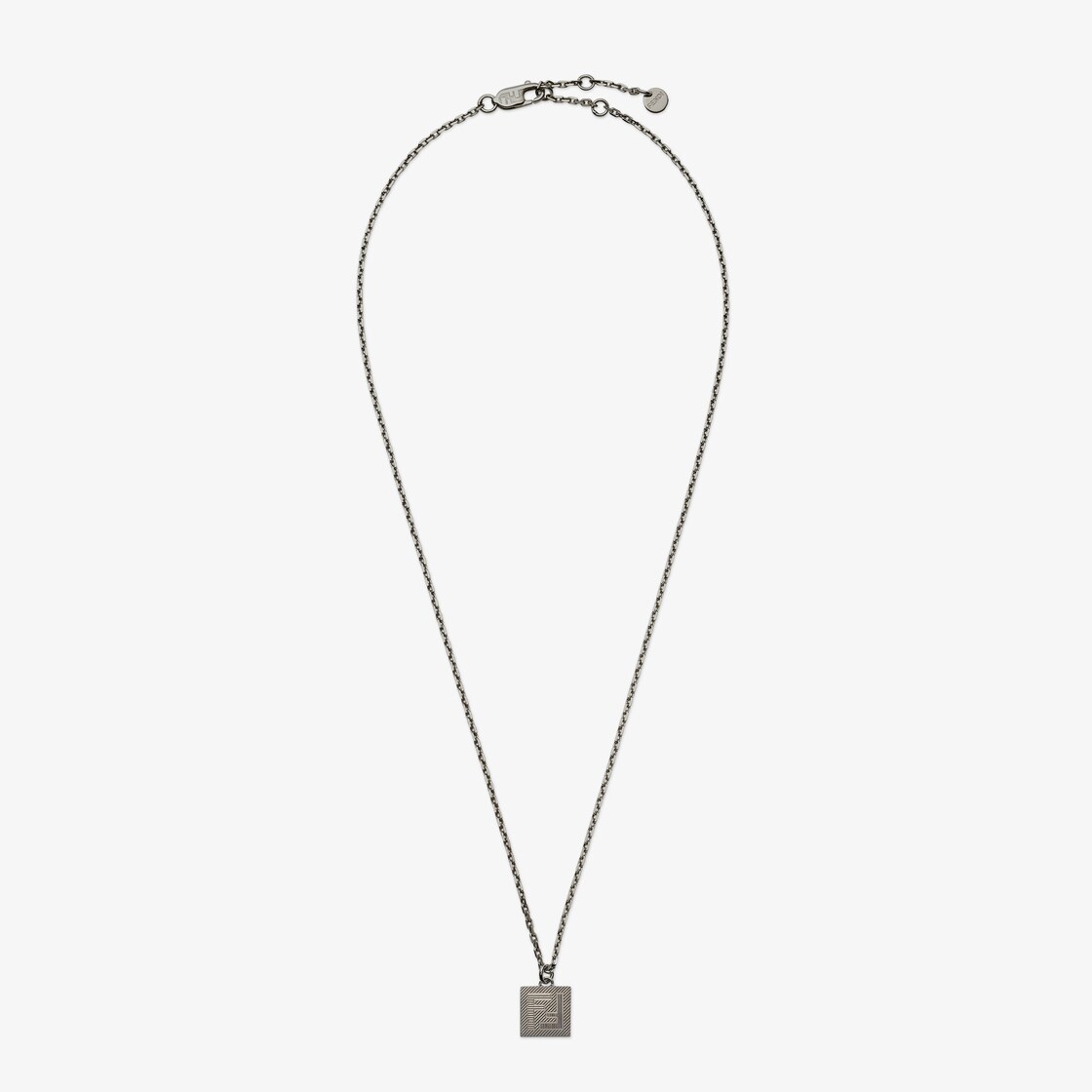 Fendi Shadow NecklaceRuthenium metal necklace