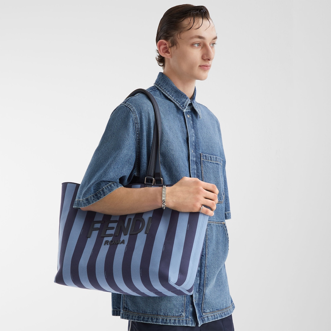 フェンディ シャドー ブレスレット シルバー仕上げ シルバー | Fendi フェンディ シャドー ブレスレット シルバー仕上げ シルバー | Fendi