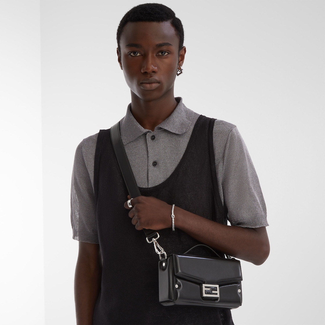 FFブレスレット シルバー仕上げ シルバー | Fendi FFブレスレット シルバー仕上げ シルバー | Fendi