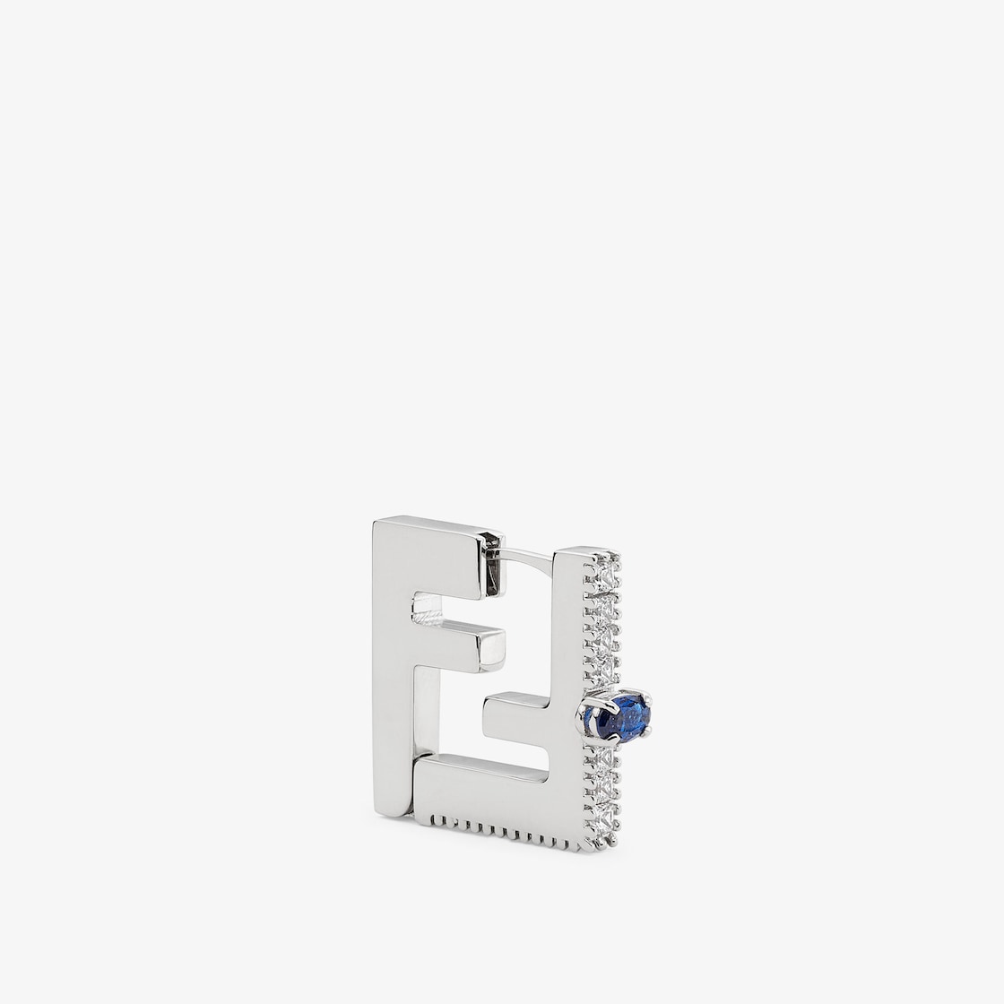 FFピアス シルバー仕上げ ブルー | Fendi FFピアス シルバー仕上げ ブルー | Fendi