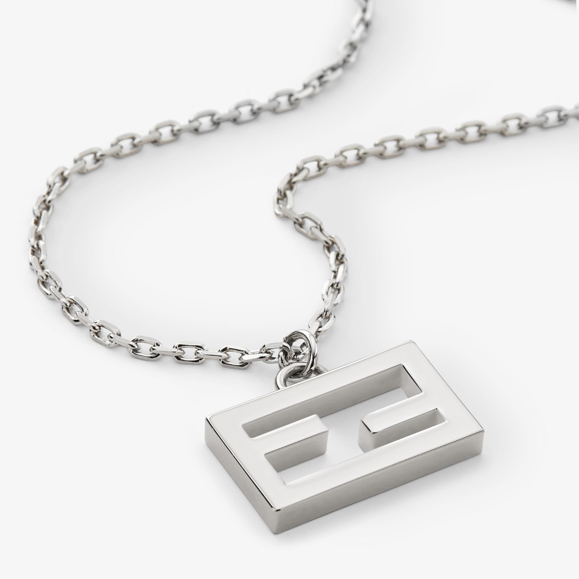 バゲット ネックレス シルバー仕上げ シルバー | Fendi バゲット ネックレス シルバー仕上げ シルバー | Fendi