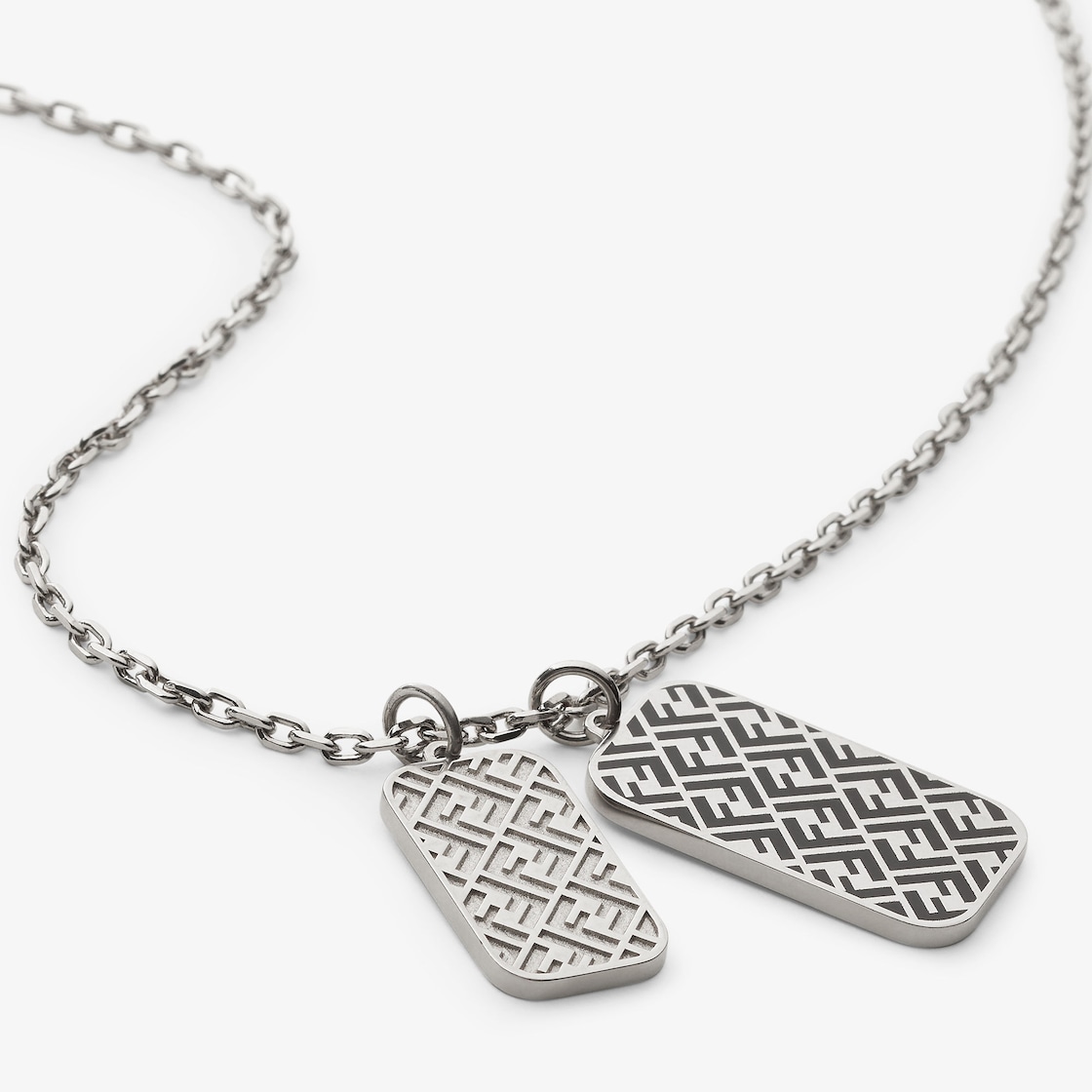 Fendi Hexagon Necklace Silver finish Silver - Image 2/3