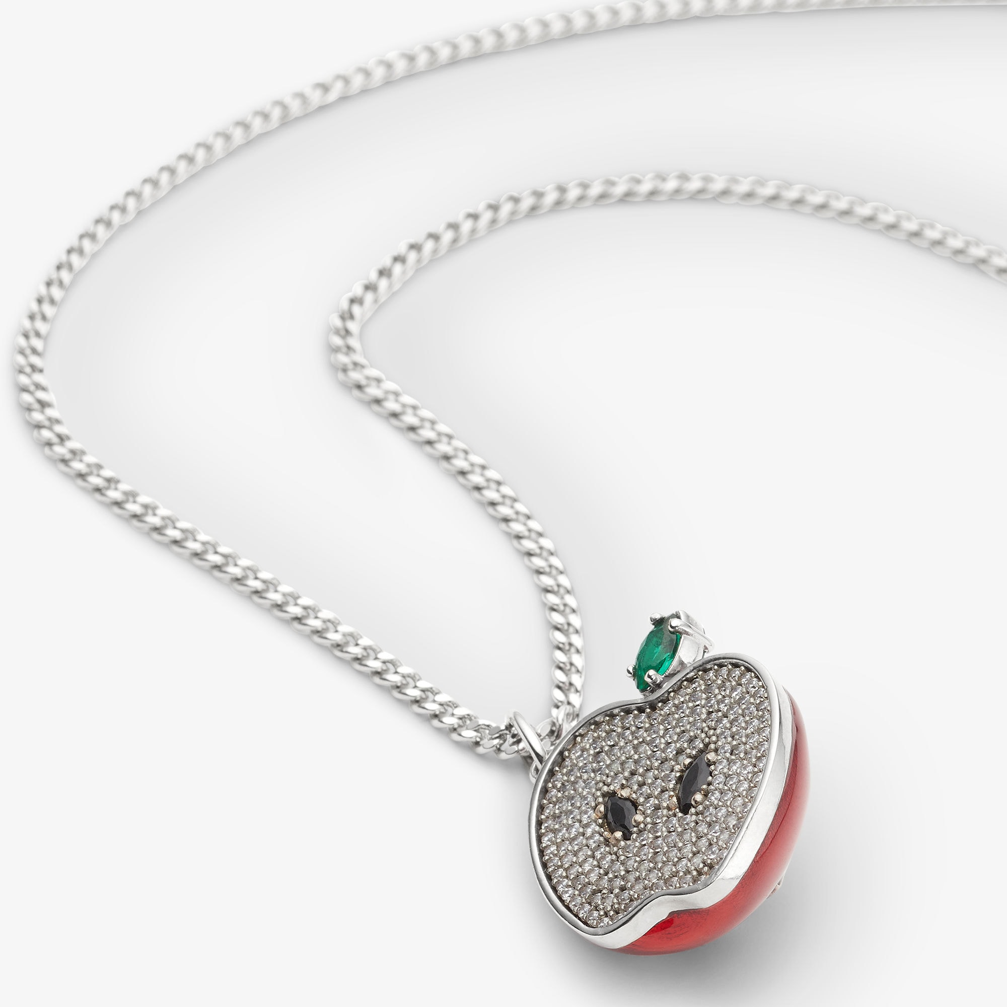 リンゴ ネックレス シルバー仕上げ シルバー | Fendi