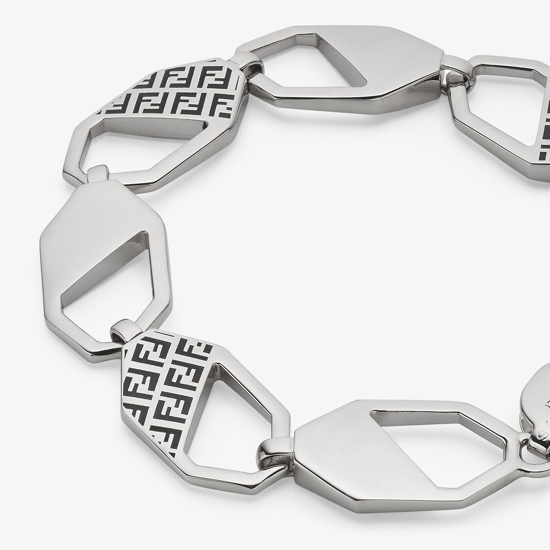 Fendi Hexagon Bracelet Silver finish Silver - Image 3/4