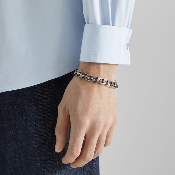 Fendi Bracelet with chain links decorated with engraved FF details | Thumbnail 4
