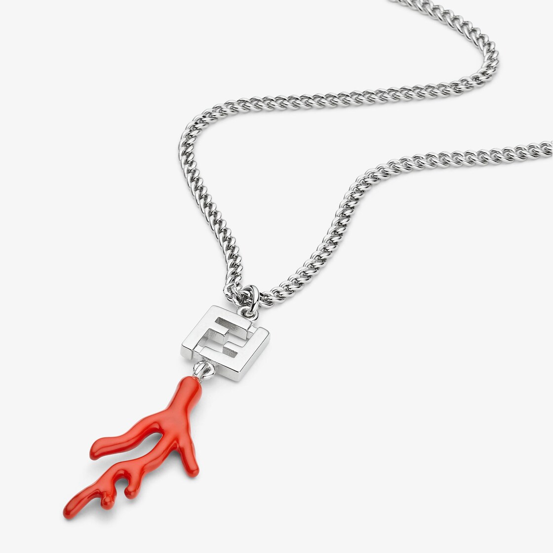 Coral FF necklace