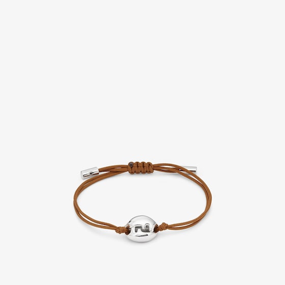 Fendi Ff Shell Bracelet In Brown